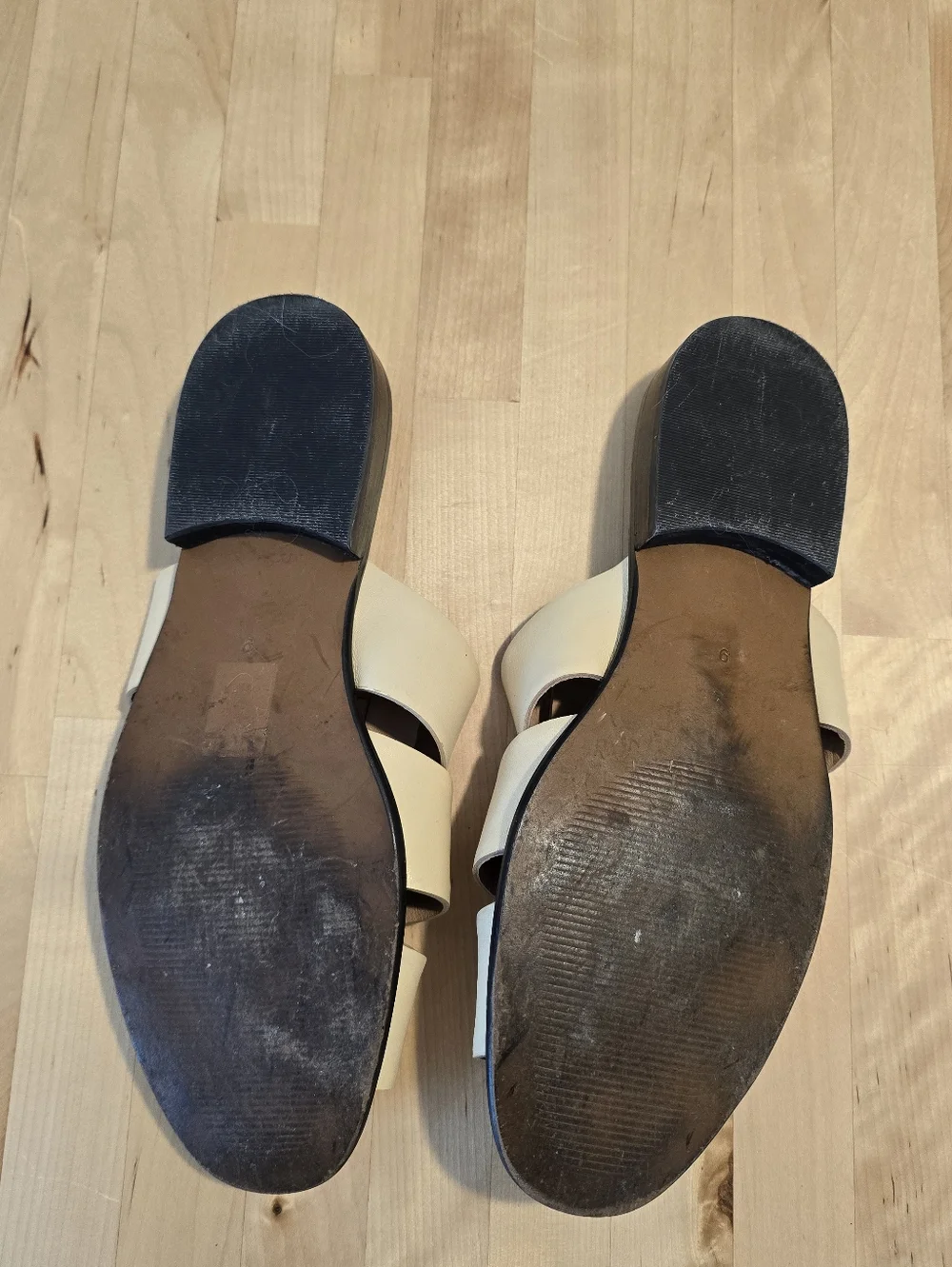 Madewell The Dixson Fisherman Mule Buttered Scone Size 9 - Picture 8 of 9